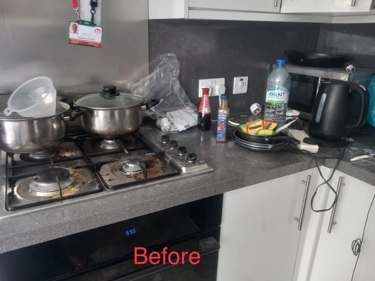Cleaned kitchen detail